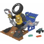 Hot Wheels Autodráha Monster Trucks Mega-Wrex versus Crushzilla v aréně – Zboží Mobilmania