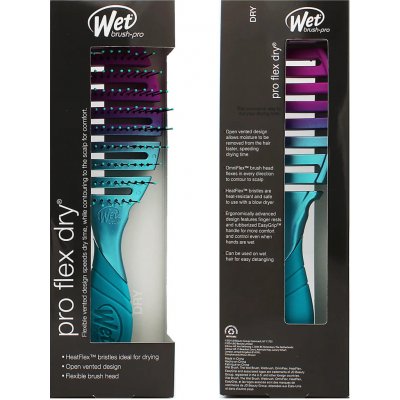 Wet Brush Pro Flex Dry kartáč na vlasy Teal Ombre – Hledejceny.cz