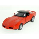 Welly Chevrolet Corvette Coupe 1982 model červený 1:34