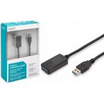 Digitus DA-73104 USB 3.0, A/M - A/F, AWG28 24, 5m, černý – Zboží Mobilmania