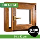SKLADOVÁ-OKNA.cz REHAU Smartline+, otvíravo-sklopné pravé 500 x 500