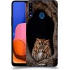 Pouzdro a kryt na mobilní telefon Samsung Pouzdro ACOVER Samsung Galaxy A20s s motivem Owl