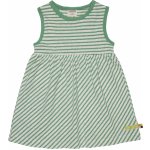 Dívčí šaty bez rukávů s přímesí lnu Zelená loud proud – Sleviste.cz