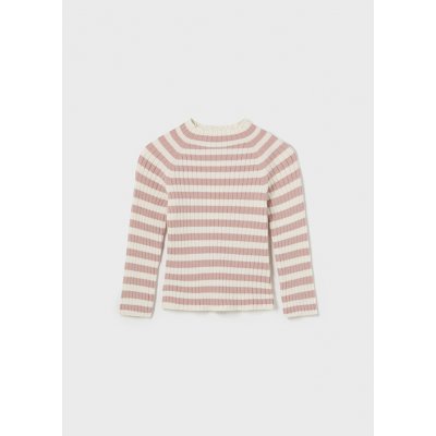 Mayoral svetr žebro Pruhy béžový – Zboží Dáma
