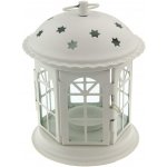 SEIZIS Lucerna kovová kulatá 16,5cm, bílá – Zboží Dáma