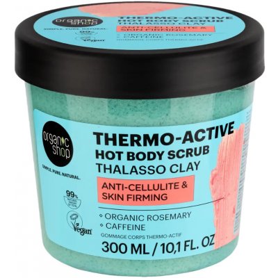 Organic Shop Thalasso Thermo Active hřejivý tělový peeling s jílem 300 ml – Hledejceny.cz