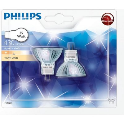 Philips SADA 2x Průmyslová žárovka GU4/35W/12V 3000K P4271 – Hledejceny.cz