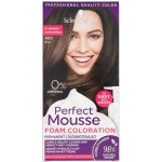 Schwarzkopf Perfect Mousse Permanent Color barva na vlasy 400 tmavě hnědý – Sleviste.cz