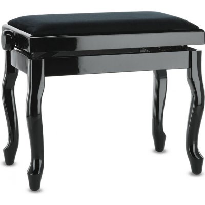 Gewa Piano stolička Deluxe Classic 130.330 Černý Lesk – Zboží Dáma