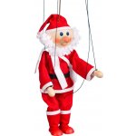 Mašek umělecká výroba Loutka dřevěná Santa Claus 20 cm – Zboží Dáma