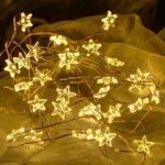 DecoLED DecoLED LED světelný řetěz na baterie hvězdičky teple bílá 40 diod 3,4 m – Hledejceny.cz