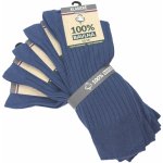 100% bavlna klasické dámské 100% bavlněné jednobarevné žebrované ponožky mix2 – Hledejceny.cz