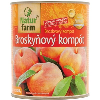 Natur Farm Broskvový kompot 820 g