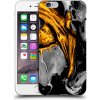 Pouzdro a kryt na mobilní telefon Apple Pouzdro Picasee silikonové Apple iPhone 6/6S - Black Gold čiré