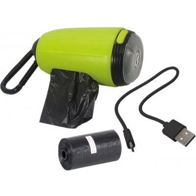 Nobby zásobník na sáčky s baterkou Blinky zelená 1 ks