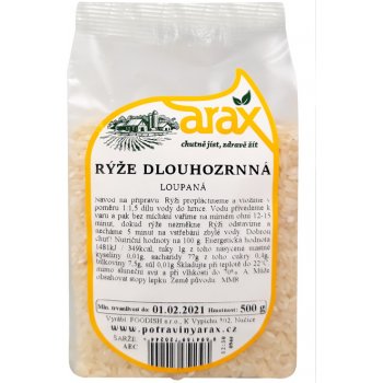 Arax Rýže dlouhozrnná bílá premium 0,5 kg