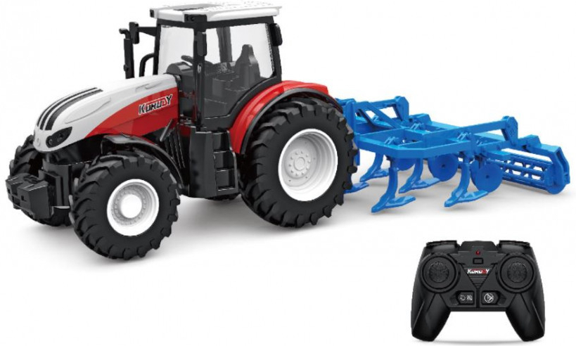 H-Toys Zemědělský traktor s ojí 2,4 GHz RTR 1:24