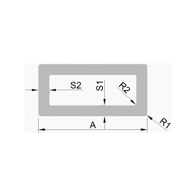 ehlinik Hliníkový jekl 210X60X5 R1-2mm, 1m – Zboží Mobilmania