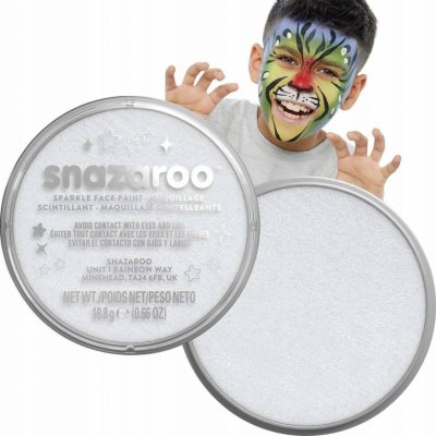 Snazaroo barva na obličej třpytivá 18 ml bílá – Zboží Dáma