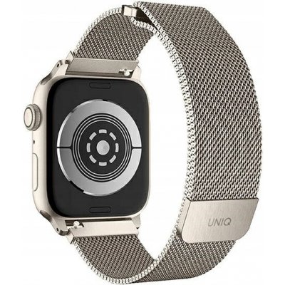 UNIQ strap Dante Apple Watch Series 4/5/6/7/SE 42/44/45mm. Stainless Steel starlight UNIQ-45MM-DANSLGT – Zboží Mobilmania