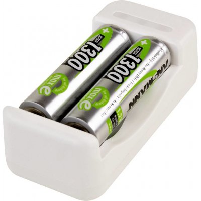 Ansmann Basic II + 2× AA 1300mAh – Zboží Mobilmania