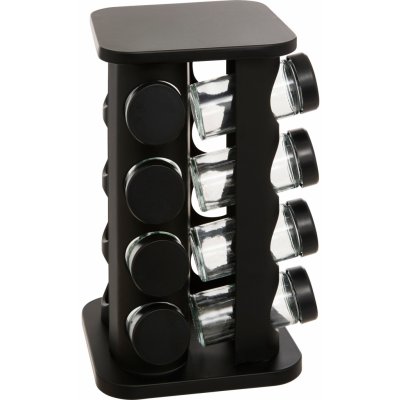 5five Simply Smart Kovový organizér na koření ROTA, 16 skleněných dóz – Zboží Dáma