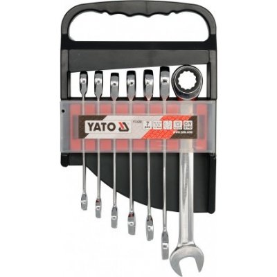 YATO Sada klíčů očkoplochých 7ks 10-19 mm ráčnové YT-0208 – Zboží Mobilmania