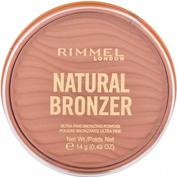 Rimmel London Natural Bronzer Ultra-Fine Bronzing Powder dlouhotrvající bronzer 001 Sunlight 14 g