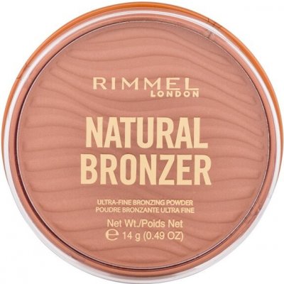 Rimmel London Natural Bronzer Ultra-Fine Bronzing Powder dlouhotrvající bronzer 001 Sunlight 14 g
