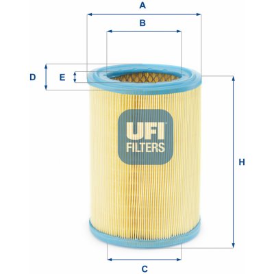 Vzduchový filtr UFI 27.252.00 – Hledejceny.cz