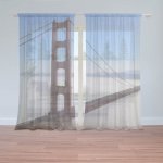 Sablio Záclony Golden Gate v mlze: 2ks 150x250cm – Hledejceny.cz