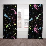 IMPAR Závěsy Splash Fluo (Rozměr : 140x250, Materiál: Interlock) – Zboží Mobilmania