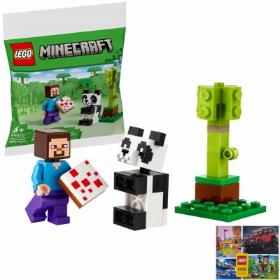 LEGO® Minecraft 30672 Steve s mládětem pandy – Zboží Dáma