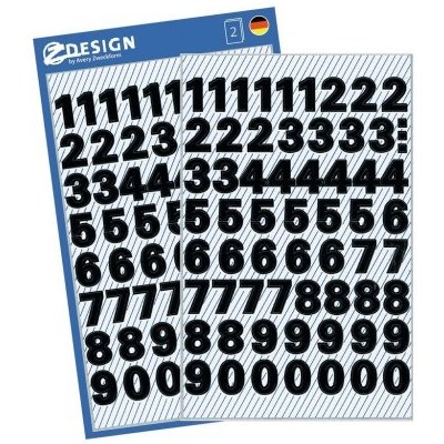 AVERY Z-DESIGN Čísla z černé fólie, malá Z-DESIGN - 3781 – Sleviste.cz
