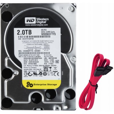 WD RE4 2TB, SATA, 7200rpm, 64MB, WD2003FYYS – Hledejceny.cz
