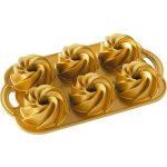 Nordic Ware forma na 6 malých bábovek zlatá 6x160 ml – Zboží Dáma
