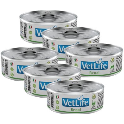 Vet Life Natural Cat Renal 6 x 85 g – Sleviste.cz