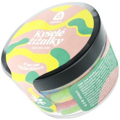 CBDWAY CBD Kyselé žížalky 250mg – Zboží Dáma