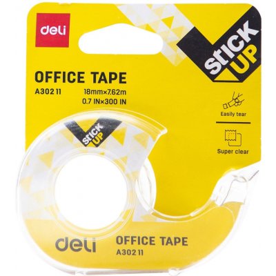 Deli Lepící páska transparentní Stick up s odvíječem 18 mm x 7,62 m – Hledejceny.cz