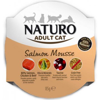 Naturo Adult Cat Salmon Mousse 85 g