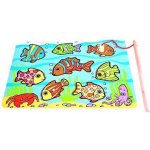 Bigjigs hra Chytání rybiček na desce – Zboží Dáma
