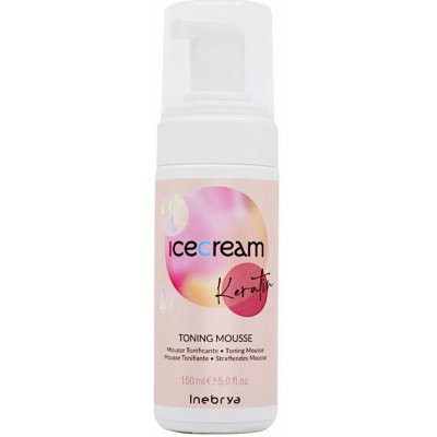 Inebrya Ice Cream Keratin Toning Mousse Tonifikační pěna s remineralizačním účinkem 175 ml