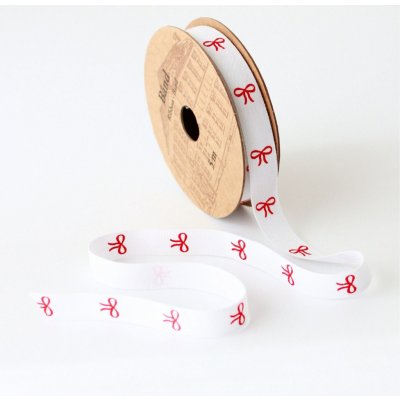 Det Gamle Apotek Dekorativní stuha White / Bows – 5 m, bílá barva, textil – Hledejceny.cz