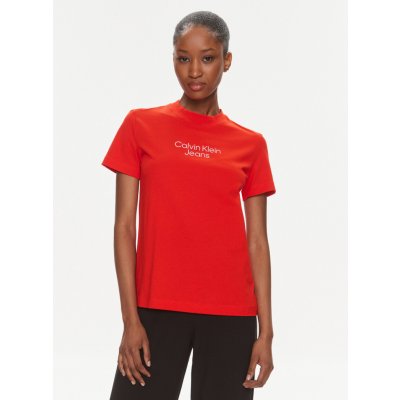 Calvin Klein dámské tričko červené – Zboží Mobilmania