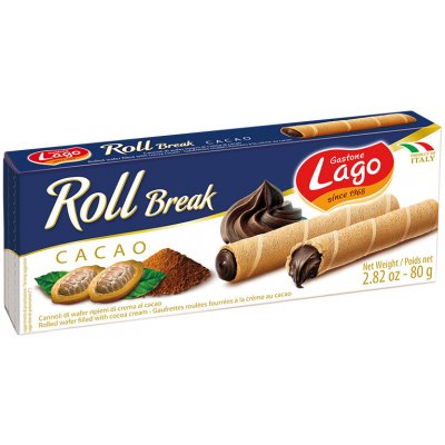 Gastone Lago Roll Break Cacao 80 g – Zboží Dáma