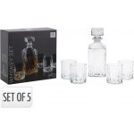 EXCELLENT HOUSEWARE Whiskey set karafa + sklenice sada 5 ks křišťálové sklo, 0,9L KO-CD1003190 – Sleviste.cz