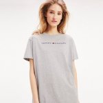 Tommy Hilfiger šaty Half Sleeve šedá – Sleviste.cz