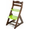 Dětský stoleček s židličkou Hajdalánek rostoucí židle Maja ořech zelená