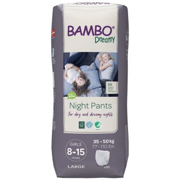 Bambo Dreamy Night Pants Girls 8-15 let 35-50 kg noční 10 ks