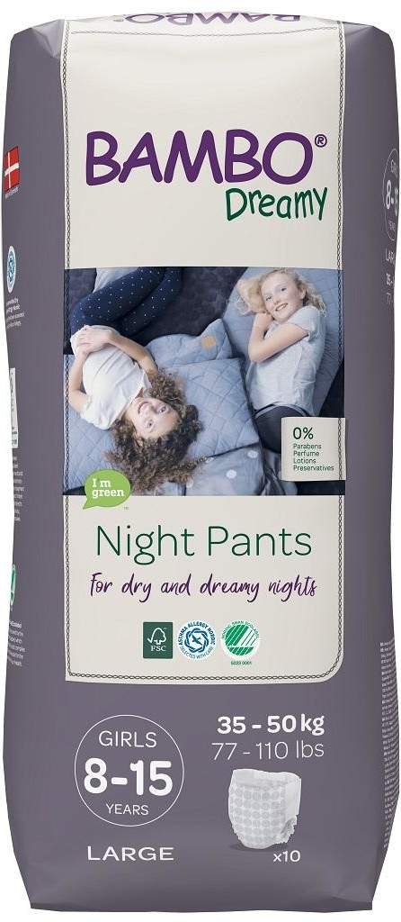 Bambo Dreamy Night Pants Girls 8-15 let 35-50 kg noční 10 ks